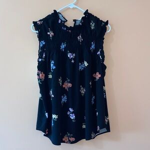Floral Black Women, Blouse, Top